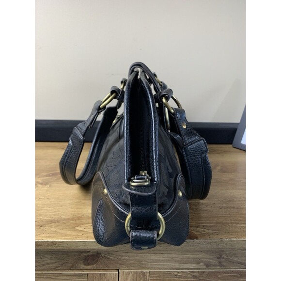 Etienne Aigner Women's Zip Shoulder Handbag Brown Soft Genuine Leather - Picture 5 of 16